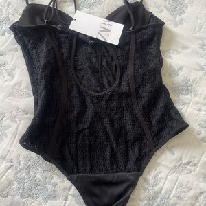 Zara Black Bodysuit